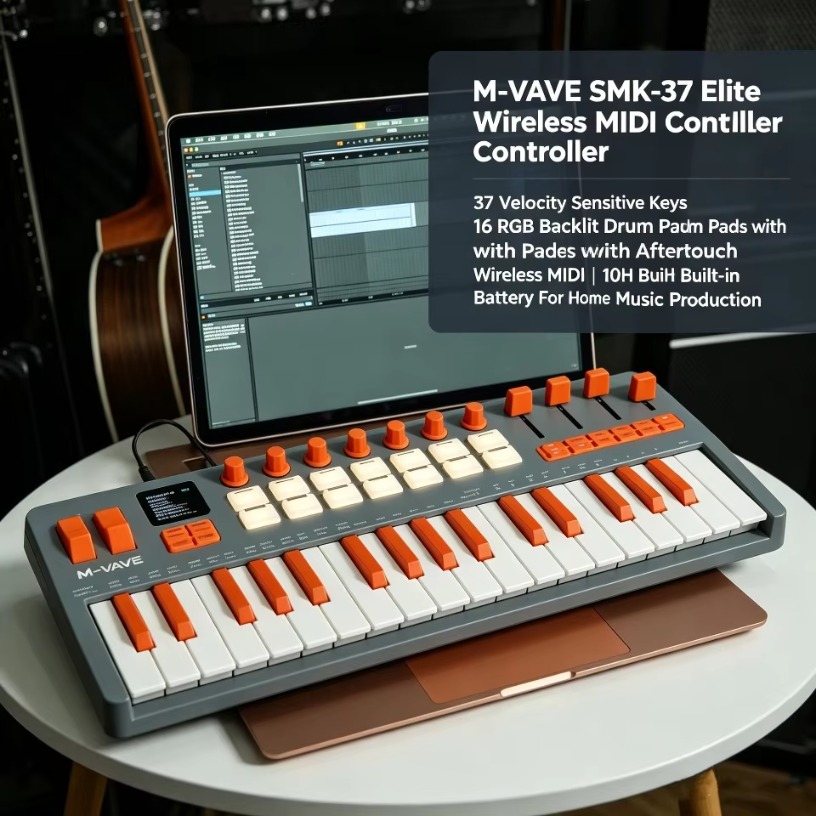 M-VAVE SMK-37 Elite Wireless M - Midi Controller Pad 评论和价格